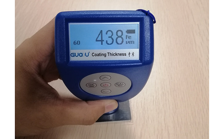 果歐膜厚測試儀檢測調(diào)零板上標(biāo)準(zhǔn)片的厚度 果歐膜厚測試儀檢測調(diào)零板上標(biāo)準(zhǔn)片的厚度